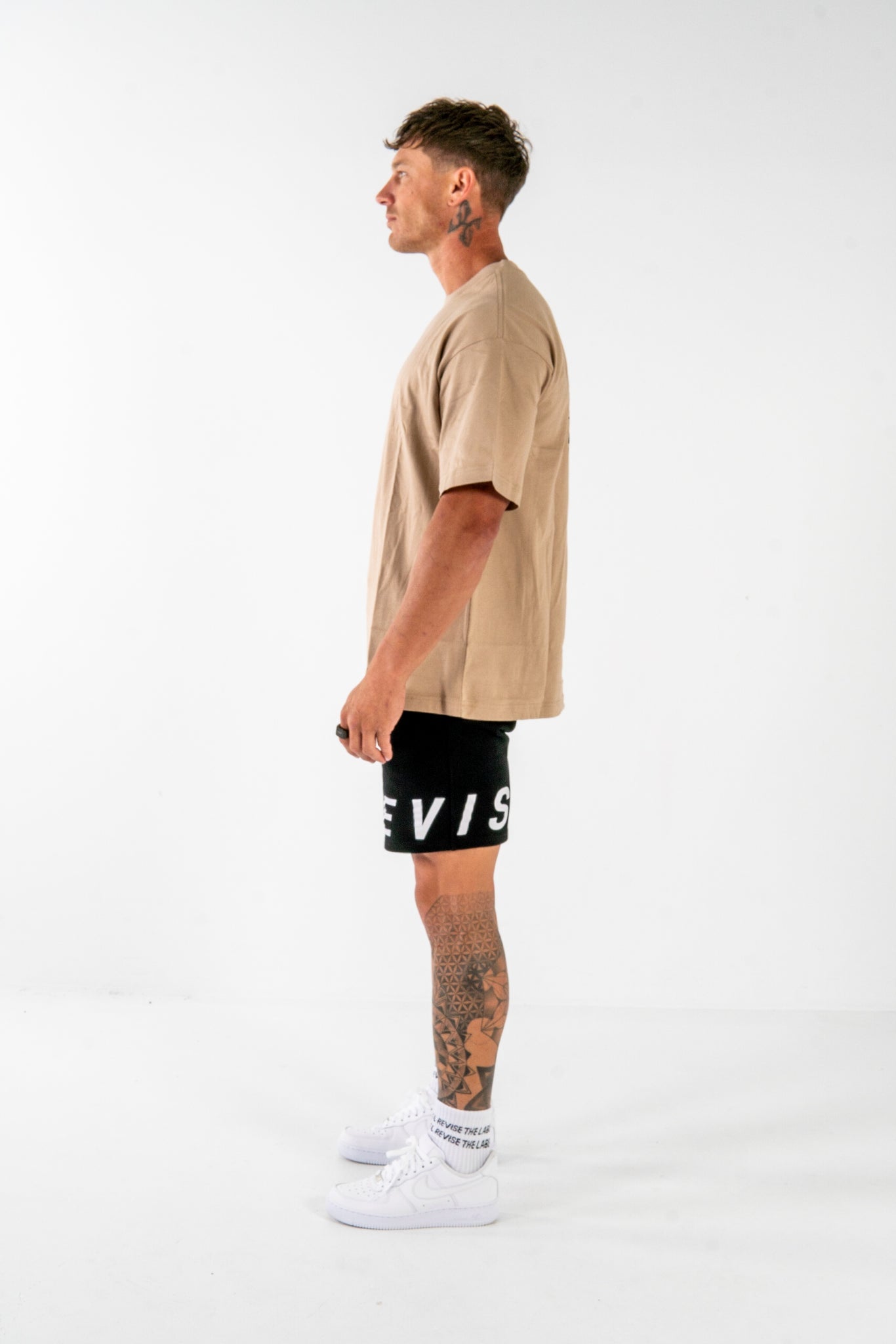 "REVISE 1" TEE - BEIGE