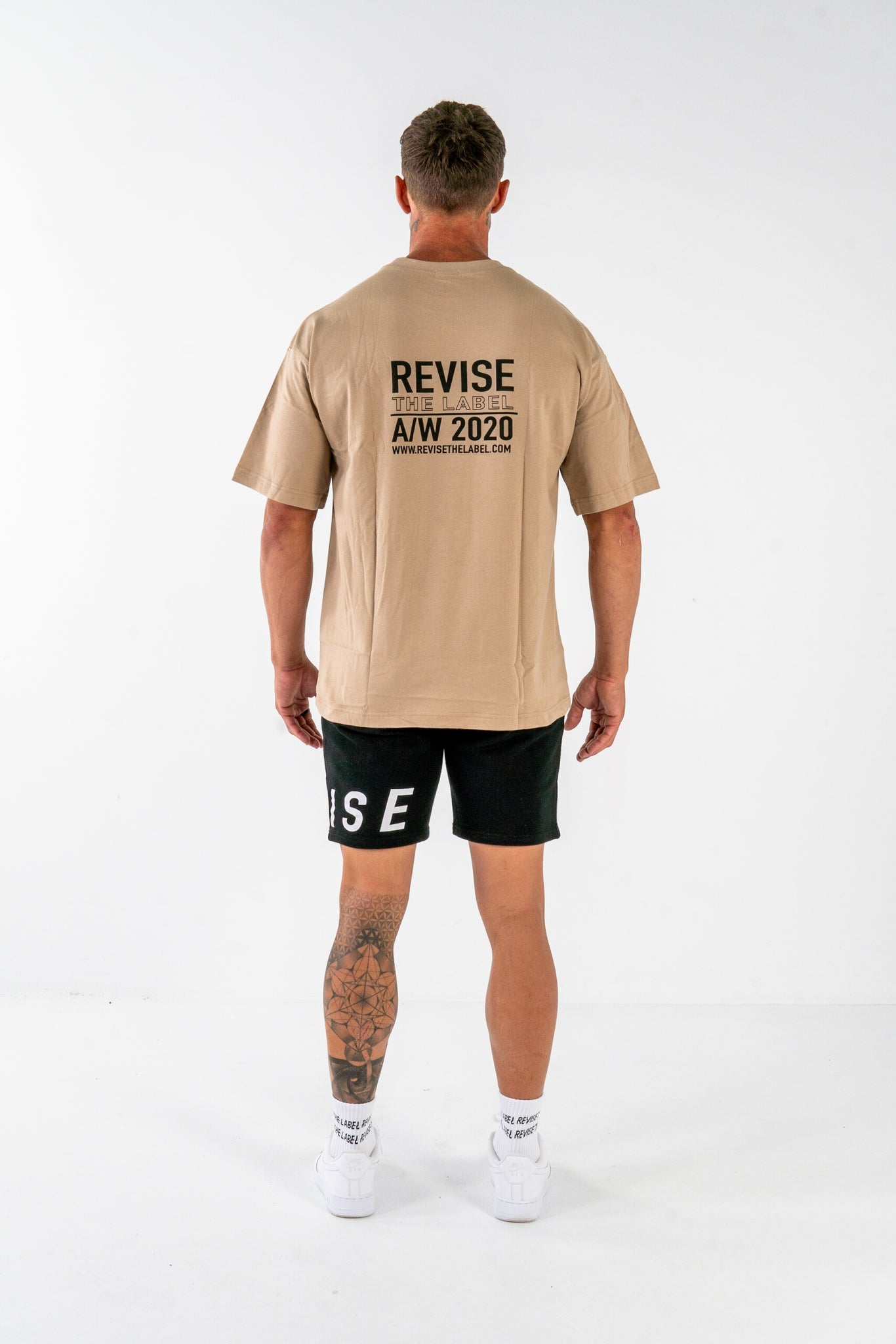 "REVISE 1" TEE - BEIGE