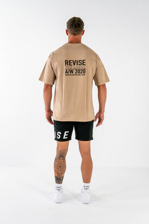 "REVISE 1" TEE - BEIGE